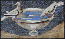 AN1135<BR>Pigeons on Fountain
