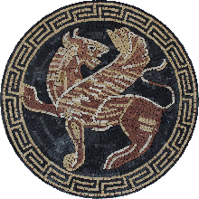 AN409<BR>Western European Griffin Mosaic