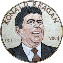 FG177 Ronald Reagan Mosaic  Mosaic