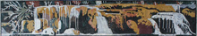LS59<BR>Horizontal Landscape Waterfall Mosaic