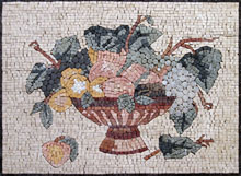 GEO306 fruit bowl mosaic backsplash