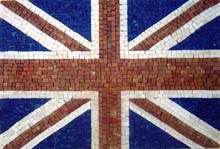 GEO657 United Kingdom Flag mosaic reproduction