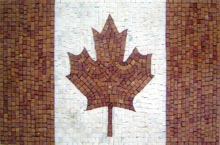 GEO664 Canada Flag mosaic reproduction
