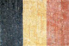 GEO758 Belgium Flag mosaic reproduction