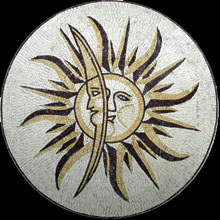 MD105 Sun & moon stone art mosaic