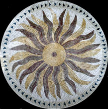MD109 Sun flower marble mosaic