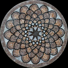 MD156 Flower blossom mosaic
