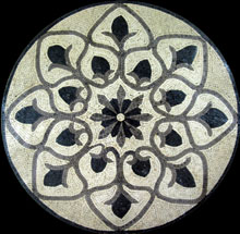 MD186 Black buds mosaic art
