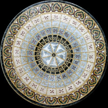 MD190 elegant circular pattern medallion mosaic