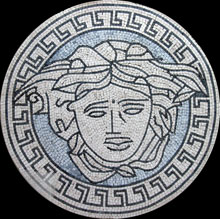MD239 Versace light blue marble mosaic