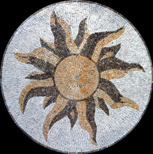 MD253 sun art medallion mosaic