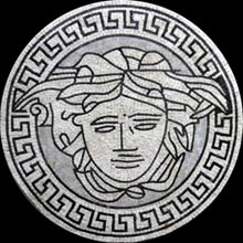 MD4 Light grey versace medallion mosaic