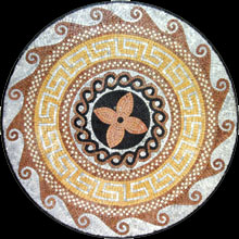MD409 earth colors multi design medallion mosaic