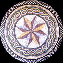 MD446 Multi design star stone mosaic