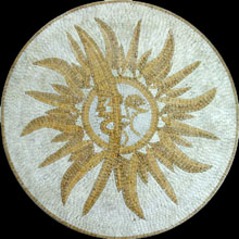 MD458 Sun & moon stone art mosaic