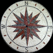 MD501 brick & grey compass nautical star