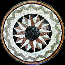 MD67 Decorative star design medallion mosaic