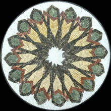 MD1011 Geometrical flower shape mosaic