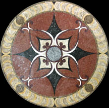 MD1028 Eccentric gemotrical shapes mosaic