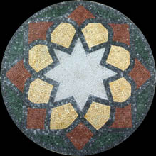 MD1041 Colorful star shape stone mosaic