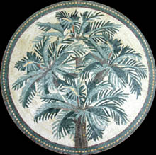 MD1078 Palm trees Mosaic