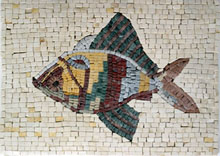 AN16 Colorful fish mosaic
