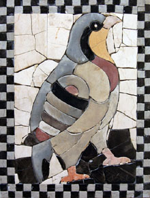 AN174 Colorful artistic bird stone tile mosaic