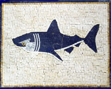 AN20 Dark blue whale mosaic