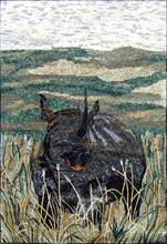 AN357 Rhino landscape mosaic
