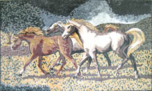 AN431 Horse trio mosaic