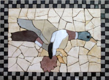 AN93 Duck cut tile art mosaic