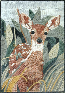 AN540 Beautiful gazelle mosaic