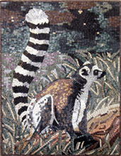 AN541 ringtail lemur landscape mosaic