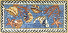 AN565 Colorful sea life mosaic