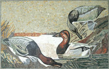 AN702 Beautiful ducks marble mosaic