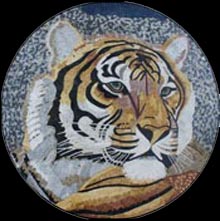 AN839 Tiger head mosaic