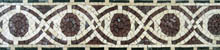 BD11 Brown and white eye design mosaic