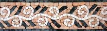 BD115 artistic floral design mosaic