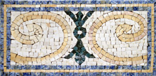 BD168 Elegant spirale shape design mosaic