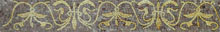 BD175 Decorative fleur de lys mosaic border