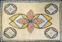 CR142 Pastel geometric shapes mosaic carpet