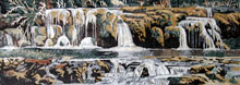 CR183 Beautiful natural water fountain mosaic marble