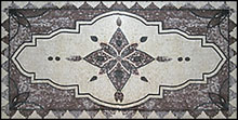 CR46 Silver geometrical design mosaic