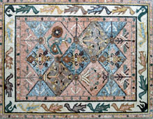 CR70 Pastel patchwork pattern mosaic carpet