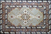 CR74 Elegant light pattern with floral border mosaic