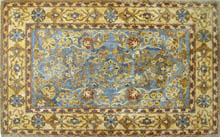 CR498 Gold & blue majestic floral design mosaic