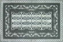 CR530 Elegant white pattern on grey marble tiles