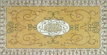 CR581 Rectangular mosaic stone art tile