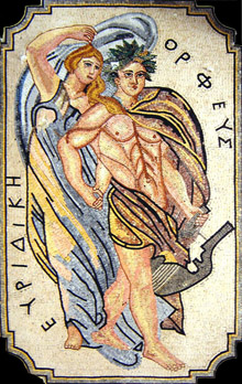 FG120 Apollo and Artemis Mosaic Art Mosaic