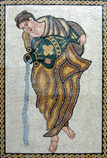 FG145 Woman pourring water Mosaic